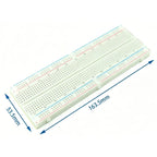 170 / 400 / 830 Tie Points Solderless Breadboard MB-102 BB-801 SYB-170 Prototype Universal PCB Jumper Dupont Test Bread Board
