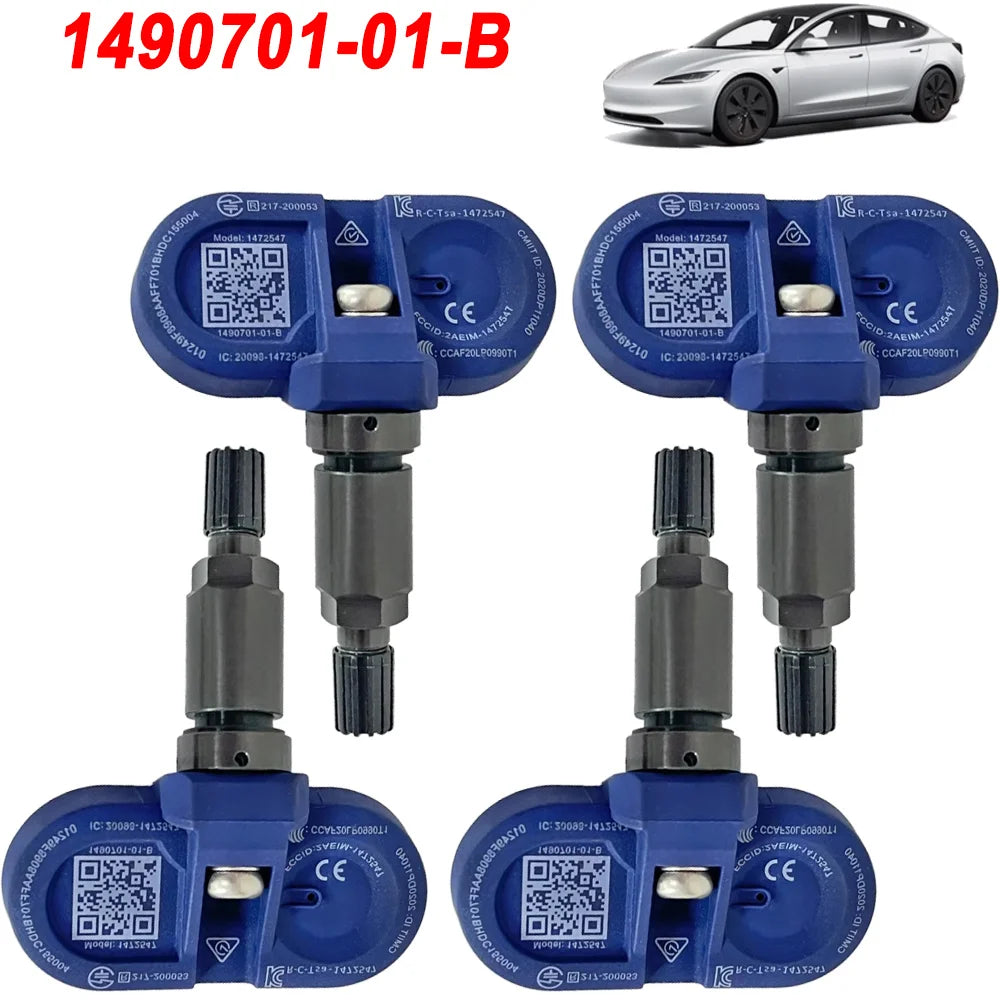 1490701-01-B Tire Pressure Monitor Sensors BLE Bluetooth TPMS Sensor For Tesla Model 3 Y S X 2020-2025 Replaces 1490701-01-C