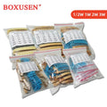 300PCS 150PCS 30values Each 5/10PCS 1~750 1K~820K Ohm 1/2W 1W 2W 3W Resistance 1% Metal Film Resistor Assortment Kit Set