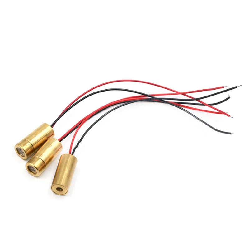 9mm Adjustable Focus Red Laser Diode Head 650nm 5mW 3V Dot Line Cross Module for Arduino Leveling Pointer DIY Electronic Kit