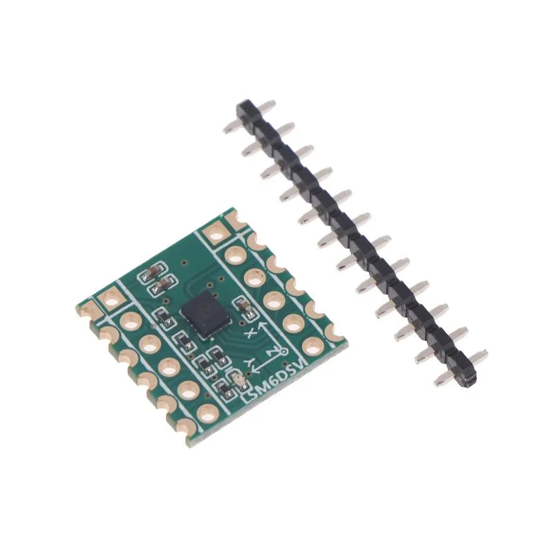 【HT】【HT】Six-Axis Sensor LSM6DSV Module SPI/I2C Compatible For Smol/SlimeVR - Accelerometer & Gyroscope Data Logging