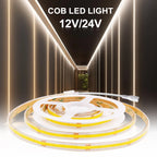 IP67 Waterproof 12/24V COB LED Strip Light 480LED/m Dimmable RA90 LED Lights High Density Flexible Ribbon Tape 3000K 4000K 6000K