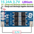 BMS 1S 12A 16A 24A 3.7V LiFePO4 Lithium Battery Protection Board 18650 4.2V Charging Voltage/Short Circuit/Overcharge Prevention