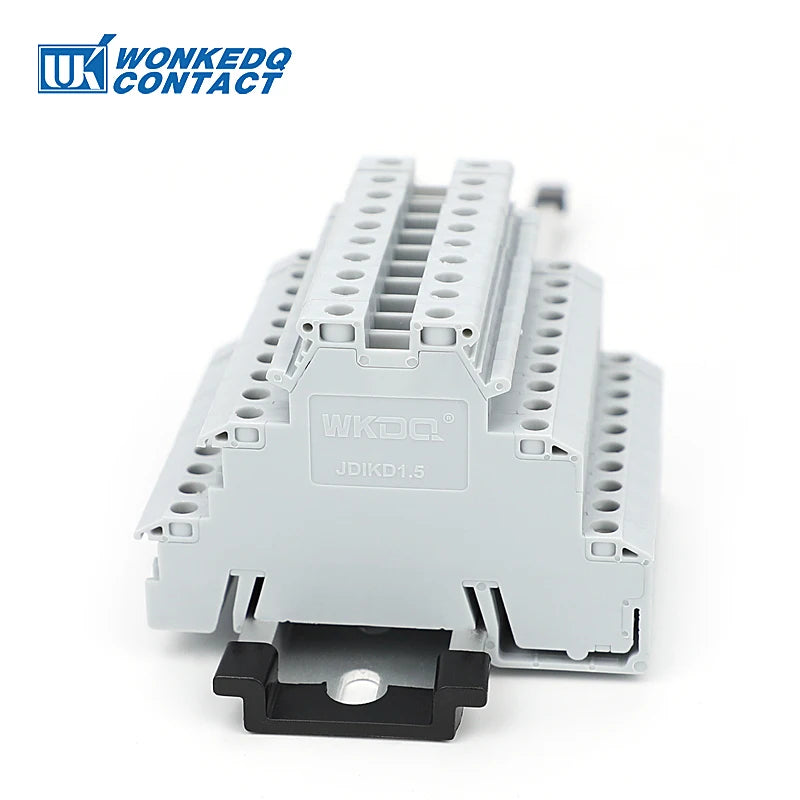 10Pcs DIKD 1.5 3 Levels Sensor Screw Connector 2.5 mm² 6-Conductor Electric Din Rail Triple Three Level Terminal Block DIKD1.5