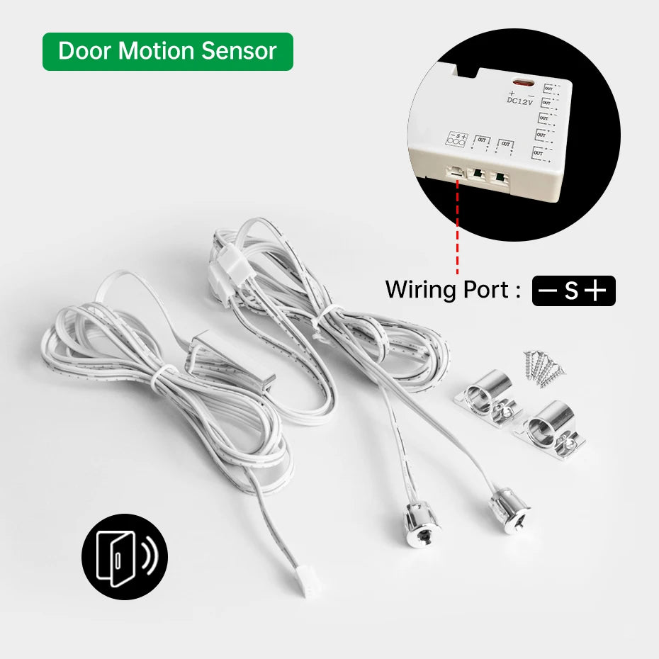 DC12-24V Sensor Switch Penetrable Touch/Hand Sweep/PIR Motion & Dual Door Sensor for Cabinet LED Lighting Control