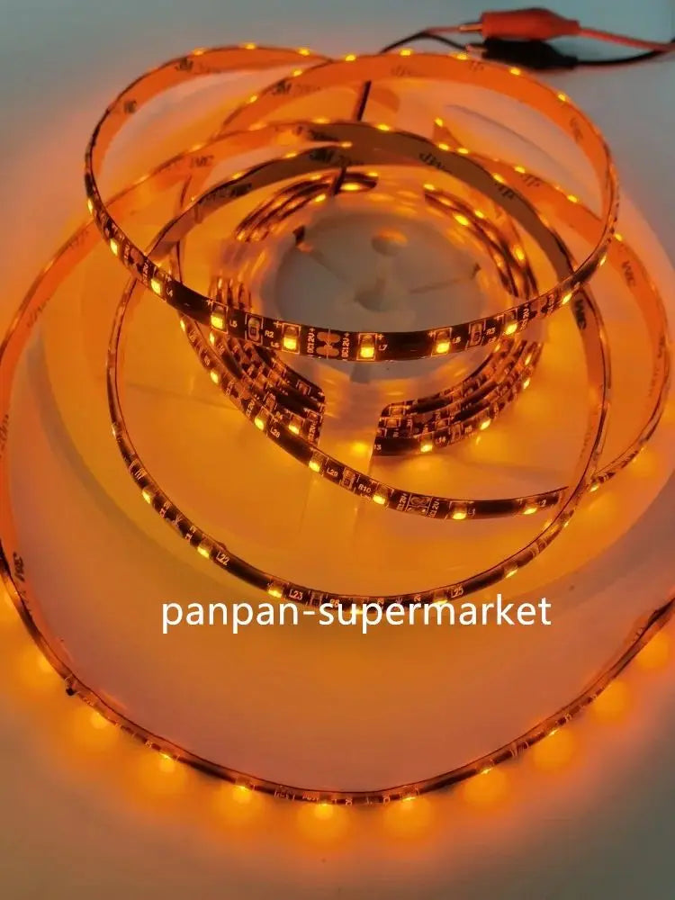 LED Strip Light 600nm True Orange SMD 5050 3528 Strip Ribbon Diode Tape Rope Lights 1m/5m 12V Flexible Strip String Lamp
