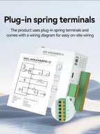 Distributed Remote IO Module RJ45 RS485 AI/DI/DO Modbus TCP RTU CDSENT M31-U Series Switch Analog Input/Ouput Rail Installation