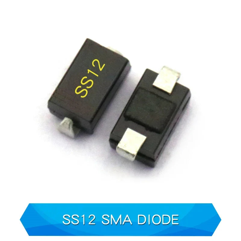 20PCS SMD Schottky Diode SS12 SMA SS14 1N5819 SS24 SB240 SS26 SR260 SS54 1N5824 SS34 1N5822 SR360 SS36 SS110 SB1100 SS2200