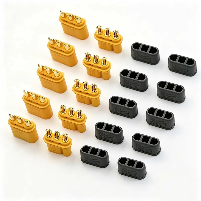 10Pcs Amass MR30 Male Female DC Motor Plug Three Hole Connector