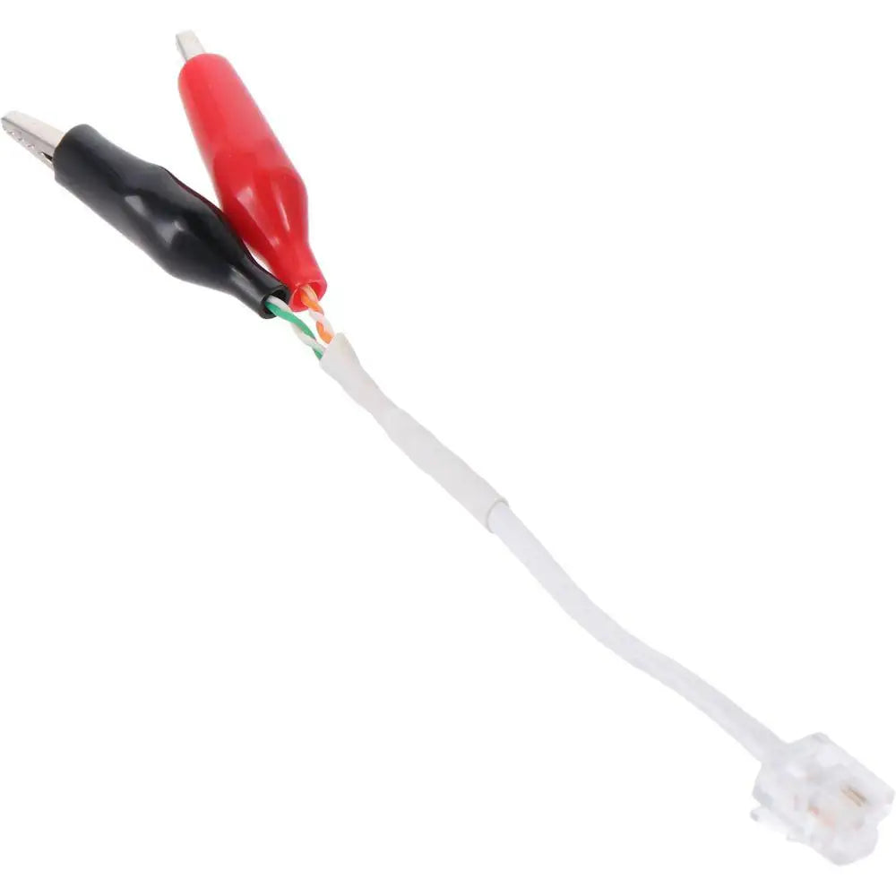 Replacement Cables for Tone and Probe Wire Trace Kit, Leads with Alligator Clips and RJ11 / RJ12 / RJ45 Plug