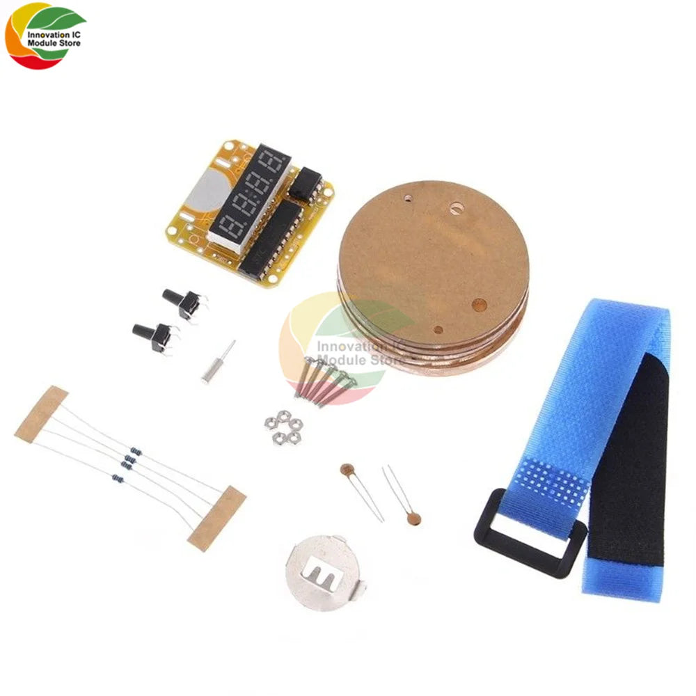 Brand New Transparent 4 Digit LED Watch Electronic Clock DIY Kit Smart Electronic Microcontroller LED Watch Electronic Clock Kit