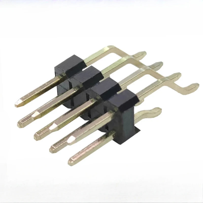 10pcs 2.54mm Double Row Right Angle RA SMT Horizontal SMD/SMT 2X3/4/5/6/7/8/10/20/40P PCB Surface Mount PH8.5 Male Female Header