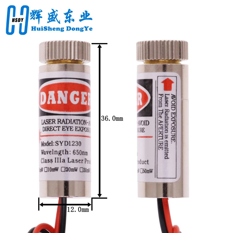 650nm 5mW Red Point / Line / Cross Laser Module Head Glass Lens Focusable Focus Adjustable Laser Diode Head Industrial Class