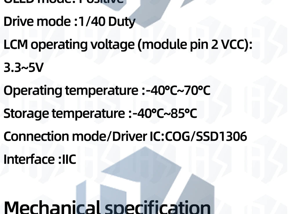 0.42" 0.42 Inch White OLED Display LCD Module 72X40 Serial Screen White Color I2C IIC/SPI Interface SSD1306 72*40 For Arduino