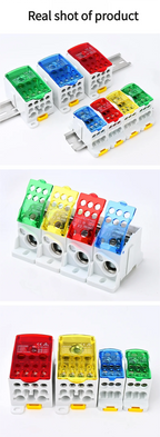 【UKK】Single - Pole Track - Type Junction Box | 80A - 500A Spliceable Multi - Output Terminal Blocks | Universal Power Connector