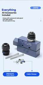 CNTD CZ‑6 Series Limit Switch CZ‑6001 CZ‑6002 CZ‑6003 CZ‑6004 CZ‑6005 Micro Travel Switch IP65 15A CE Certified Waterproof