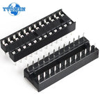 10PCS IC Seat DIP IC Socket Adaptor Solder DIY Sockets 6pin 8pin 14pin 16pin 18pin 20pin 24pin 28pin