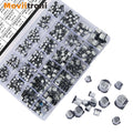 24Values Electrolytic Capacitors Assortment Kit SMD Bypass Low Frequency Aluminum with Storage Box 1uF - 1000uF