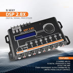 US Shipping Car Audio DSP 2.8X Digital Crossover Equalizer 8 Channel Signal Processor with Sequencer Remote Relay