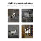 Gas  Sensor Digital Display Natural Gas Sniffer with Temperature Sensor Bluetooth-compatible for LPG Gas Biogas Methane