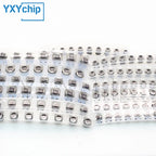 130PCS SMD Aluminum Electrolytic Capacitor Kit 1UF-220UF 13 Values Set of Capacitors Assorted Pack 10V 16V 25V 50V 1UF 10UF 47UF