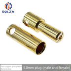 2.0mm 3.0mm 3.5mm 4.0mm 5.5mm 6.0mm 8.0MM Gold Bullet Banana Connector plug for ESC Lipo RC battery Plugs