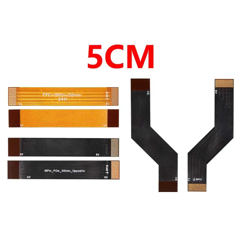Raspberry Pi 5 PCIE FPC Cable With 90R differential matching Higher Speed 3/4/5/7/8CM For M.2 NVMe SSD