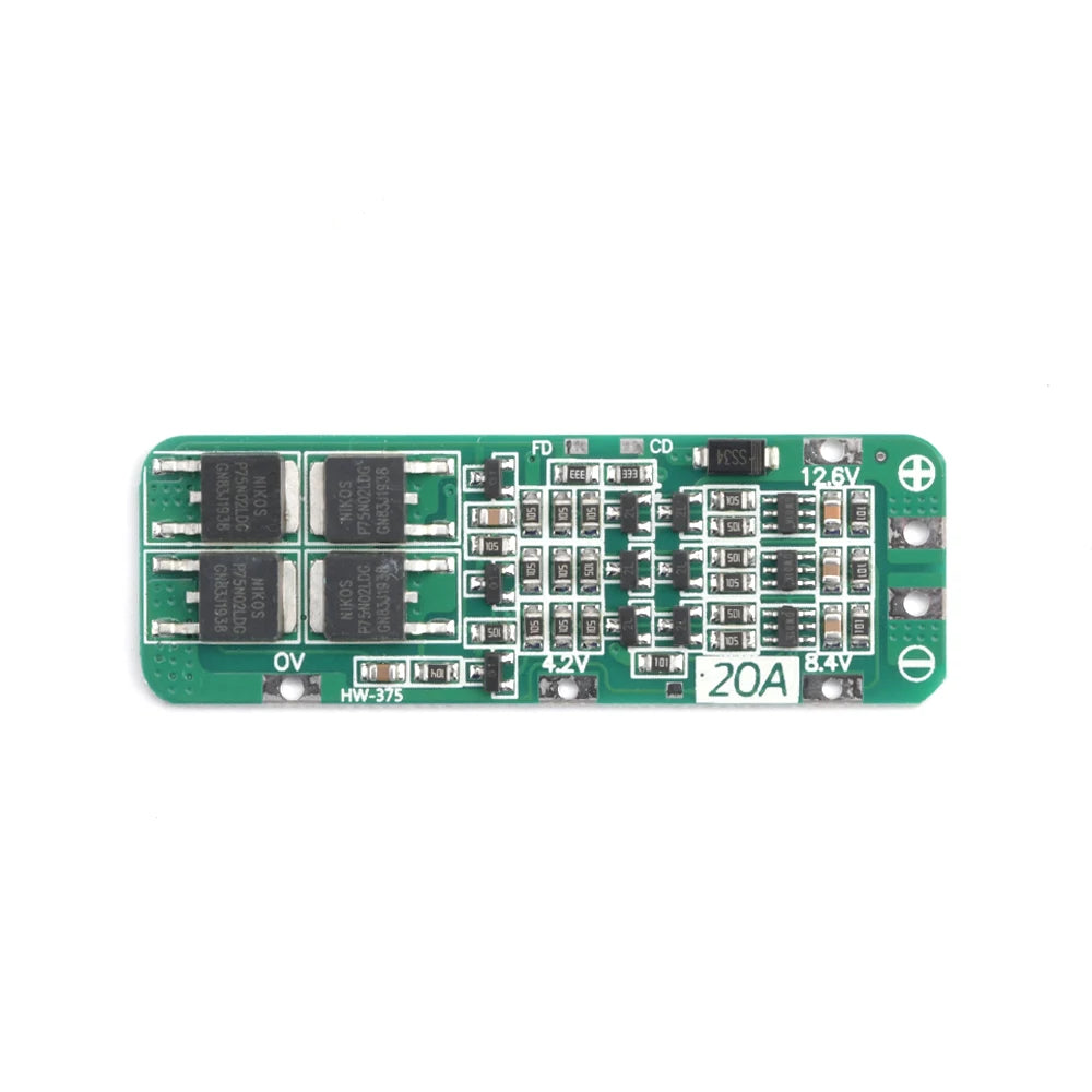 Smart BMS 3S 20A 12V 18650 Li-ion Lithium Battery Charger Protection Balance Board With Balancers Equalizer