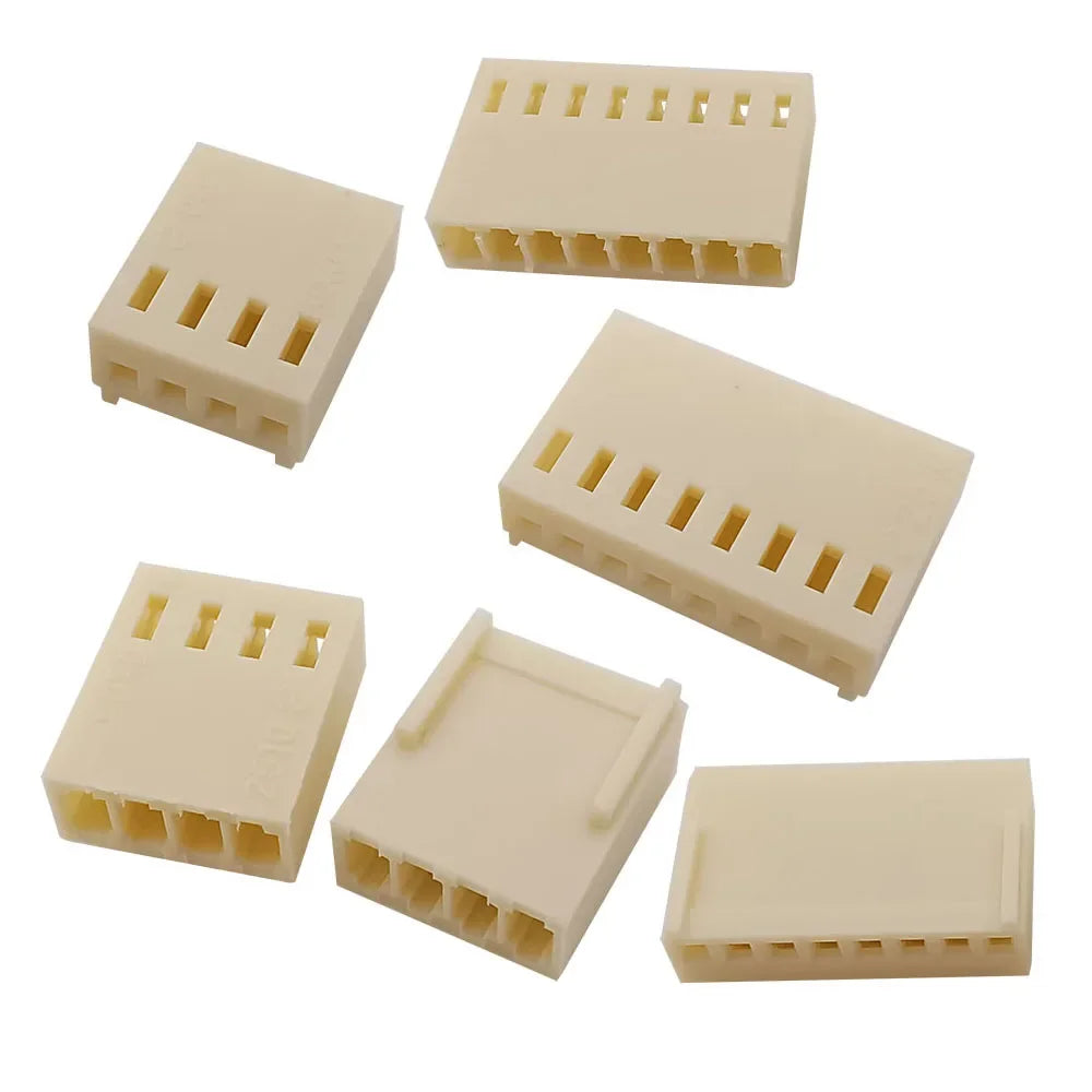 100PCS KF2510 Connector 2.54mm Pitch 2P-10Pin Straight/Curved Male Female Socket Housing Plug Pin Header Crimp Terminals