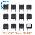 10PCS 100N03A 30N06 40N06 50N06 15N10 TO-252 30V/90A N-channel MOSFET Chip IRFR5305TR AOD4185 AOD403 20N06 12N10 IRLR8726TR