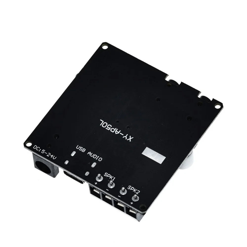 Mini Bluetooth 5.0 50W+50W Dual Channel Audio Power Digital Amplifier Board Stereo Amplifier 3.5MM AUX USB APP XY-AP50L