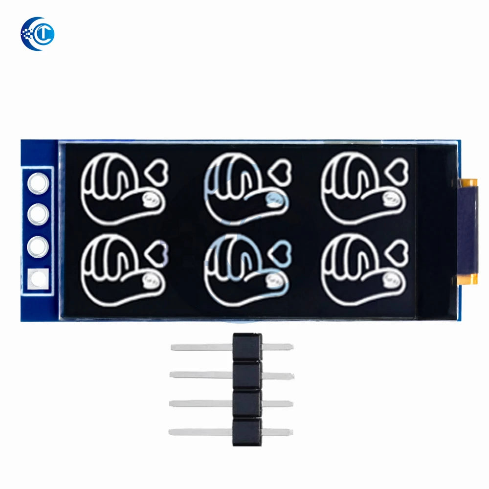 1.09/1.1 Inch OLED Display Module - 128x64 SSD1312 Driver I2C Interface for Arduino (64x128 Resolution, 12864 Type)