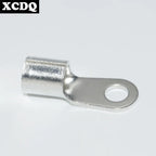 100pcs RNB Brass Ring Bare Terminal Block Connector Cable Lugs Wire Crimping Tips Electrical Connection Strips 12V 2.5mm 4mm 6mm