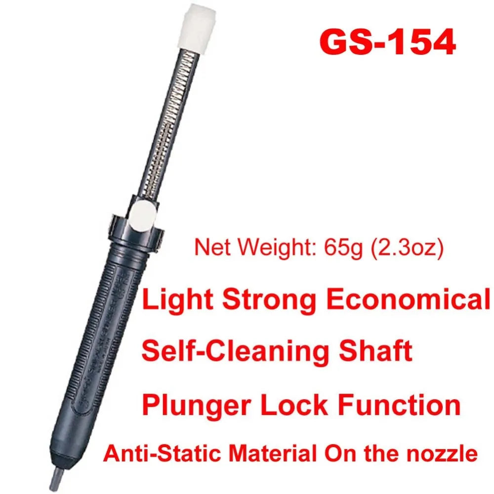 Japan GOOT GS Desoldering Pump Large Medium Small Sizes Self-Cleaning Anti-Static Manual Solder Sucker Light Strong Repair Tools