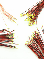 10pcs/Lot 0805 SMD Lamp Wired Micro Led Pre-soldered Micro Litz Wired Chip 30cm 3V Railway Model Gundam Scenes