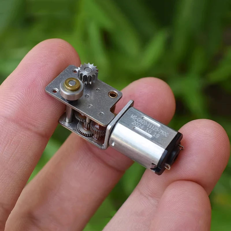 Mini N20 Full Metal Worm Gear Motor 22RPM Slow Speed Right Angle Shaft for DIY 3D Printing Pen DC 3.7V 4.2V 5V Gear Reduction Mo