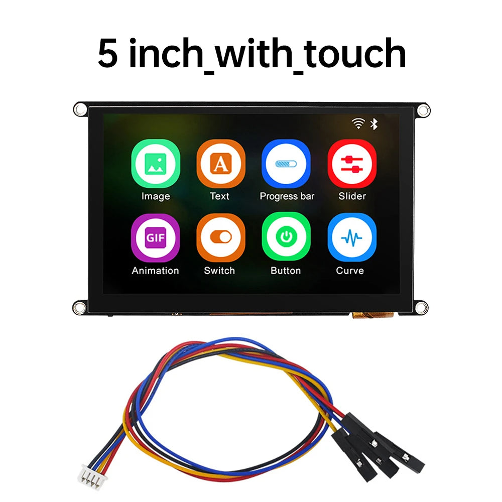 ESP32-S3 N4RE 4.3-inch/5-inch WIFI Bluetooth development board with IPS HD capacitive touch screen LCD display module
