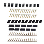 5/10 Pairs Jr Futaba Servo Receiver Connector Plug with Lock and Male Female Gold Plated Terminals Crimp Pin Kit for RC Battery