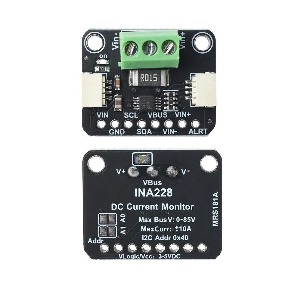 INA228 INA238 INA237 Current Power Monitor Module STEMMA QT Qwiic I2C 85V 20A ADC Energy Accumulation for BMS Solar PV IoT