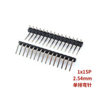 10pcs 2.54 mm Pitch 1x 40 Pin Right Angle Single Row Pin Header Male 90 Degrees Needle Connector 3P/4P/6P/8P/10P/15P/40P 1*40