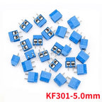 20PCS/lot 5 mm KF301 - 2P 3P MF 301 - 2 3 Pin Can be spliced Screw Terminal Block Connector 5.0mm Pitch