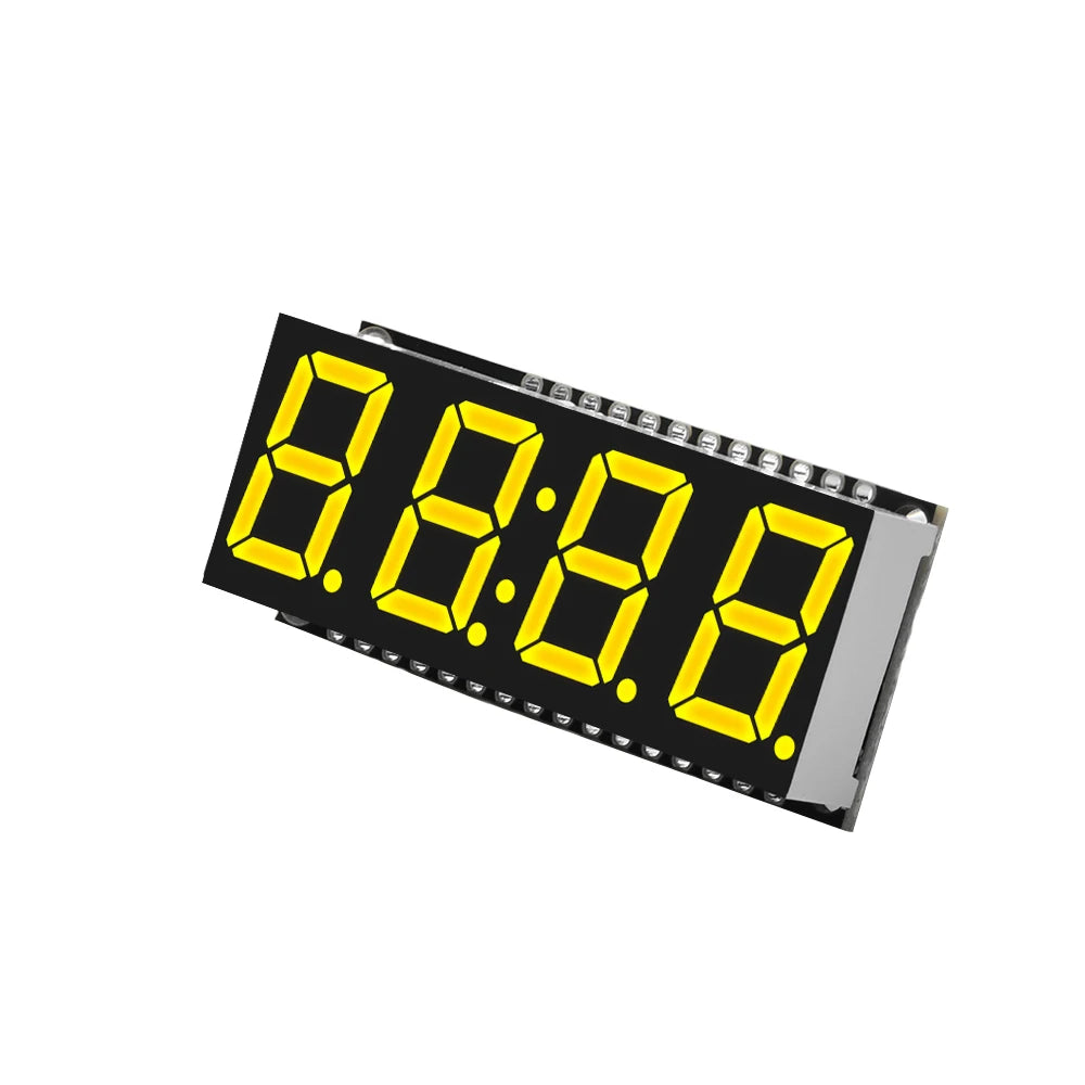 4 Bits Digital LED Display Module DIY Clock Electronic Kits 7 Segment 0.56 inch Time Clock Indicator with HT16K33 Driver Board