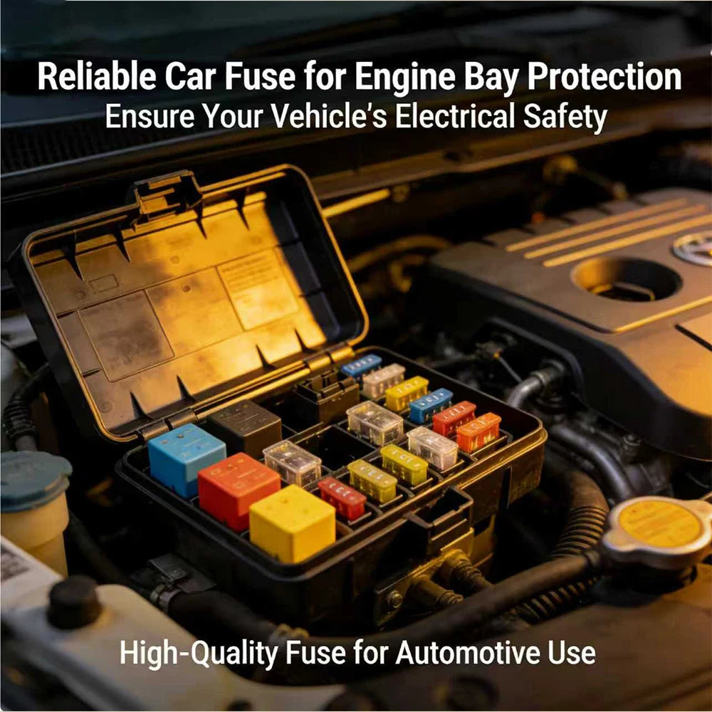 Car Blade Fuse Standard & Mini Assortment 5A 10A 15A 20A 25A 30A With Storage Box &Puller for Truck, Boat, RV, Motorcycle 120Pcs