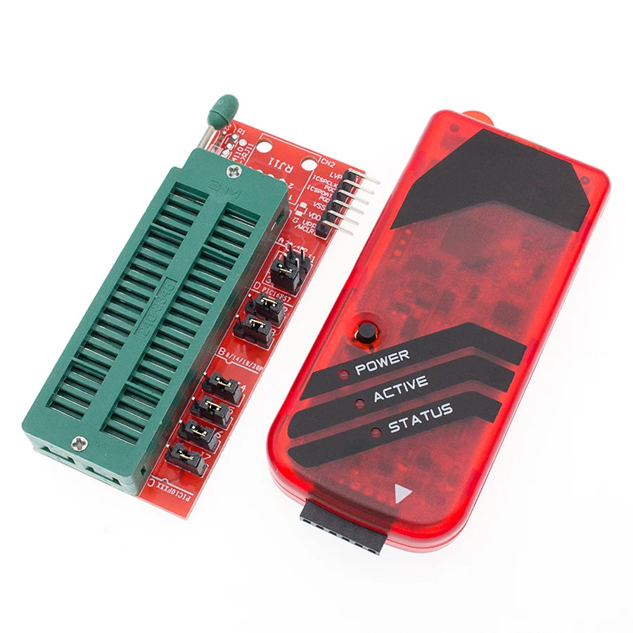 PICKIT3 PIC KIT3 PICKIT 3 Programmer Offline Programming PIC Microcontroller Chip Monopoly+PIC Programmer adapter seat