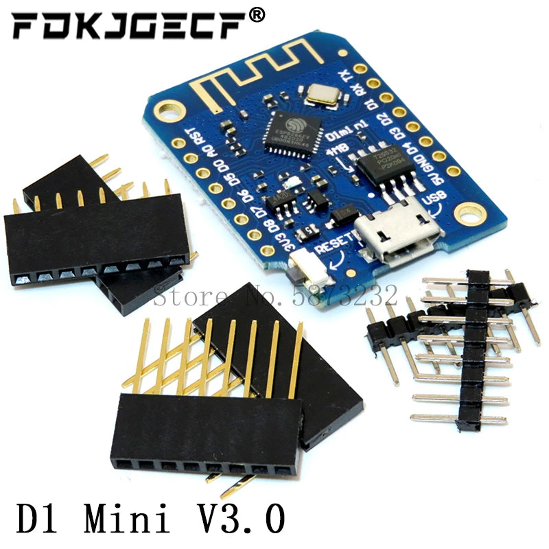 ESP8266 D1 Mini Pro V3.0 Wifi Development Board Nodeu WS2812 RGB DHT11 DHT22 AM2302 Relay DS18B20 BMP180 Motor For Wemos Diy Kit