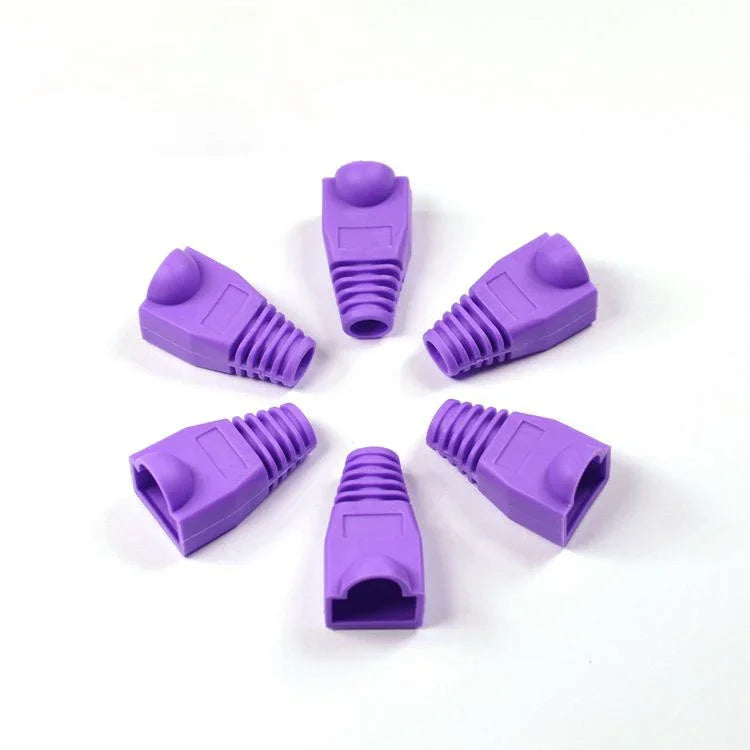 10-100Pcs RJ45 Ethernet Cable Connector Boots Cover CAT5 CAT5E CAT6 CAT6E Ethernet Network Lan Cable Plug Cap Protective Sleeve
