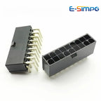 10pcs 5569 MX Mini Fit MX4.2mm Black Automotive Connector Right Angle Female Pin Socket 2*1-2*12P PC Computer Graphic Card Board