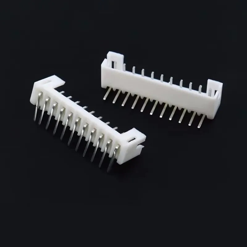 100PCS JST PH 2.0 2P 3P 4P 5P 6P 7P 8P 9P 10P 11P 12 Pin Header PH2.0 2mm Connectors Leads PH-AW PH-Y Curved Pins Male Shell