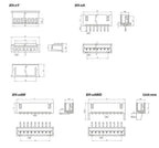 50pcs/lot XH2.54 male right angle material Connector Leads pin Header 2.54mm XH-AW 2P 3P 4P 5P 6P 7P 8P 9P 10P 11P 12P 13P 14P