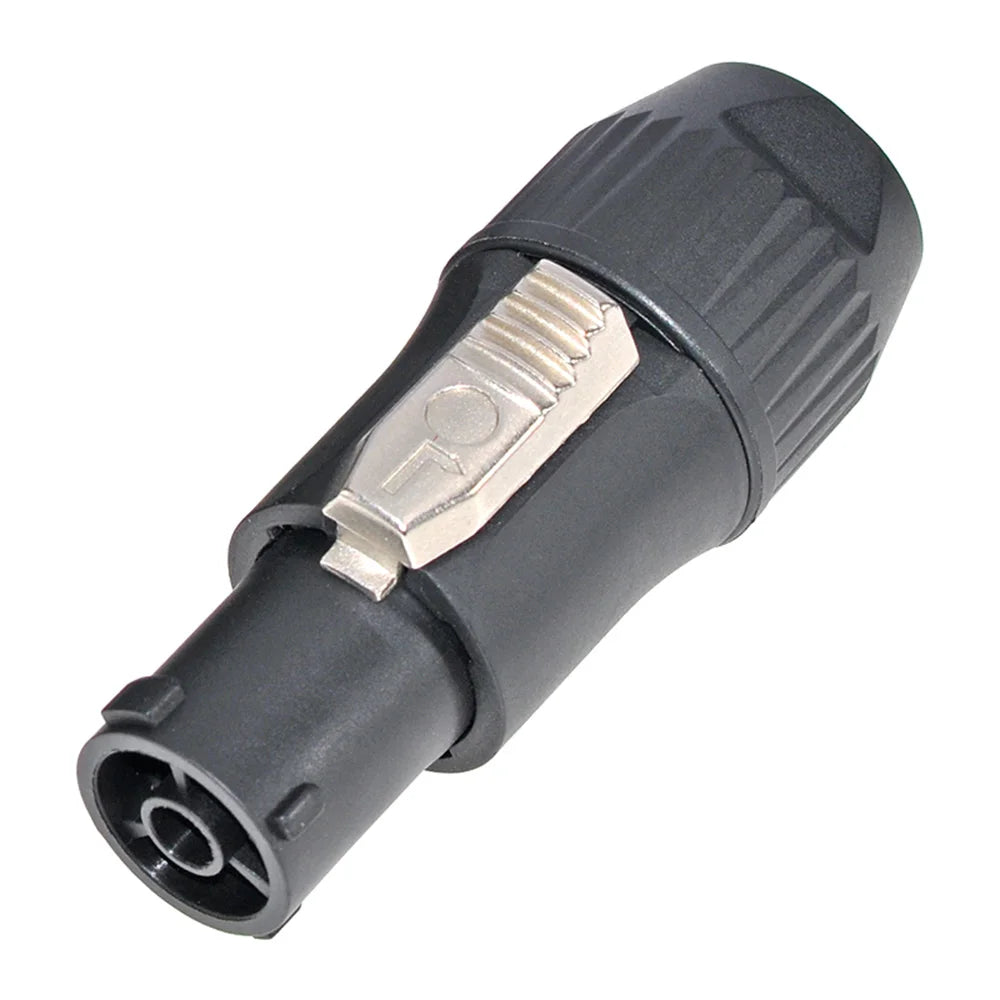 10PCS Waterproof PowerCON True Locking Connector 3-Pin  Male Plug Jack, IP65 PA66 Black/Orange Power Cable Connector